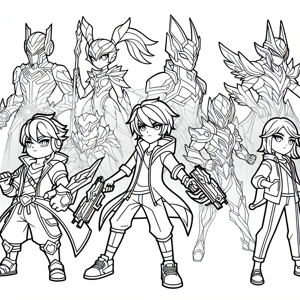 Gambar Mewarnai Mobile Legend untuk Mengasah Kreativitas Anak